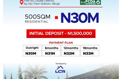 CityView Park & Resort - 500sqm Residential Plot, Gousa District Abuja