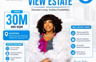Salvation View Estate - 465sqm Plot, Igwuruta